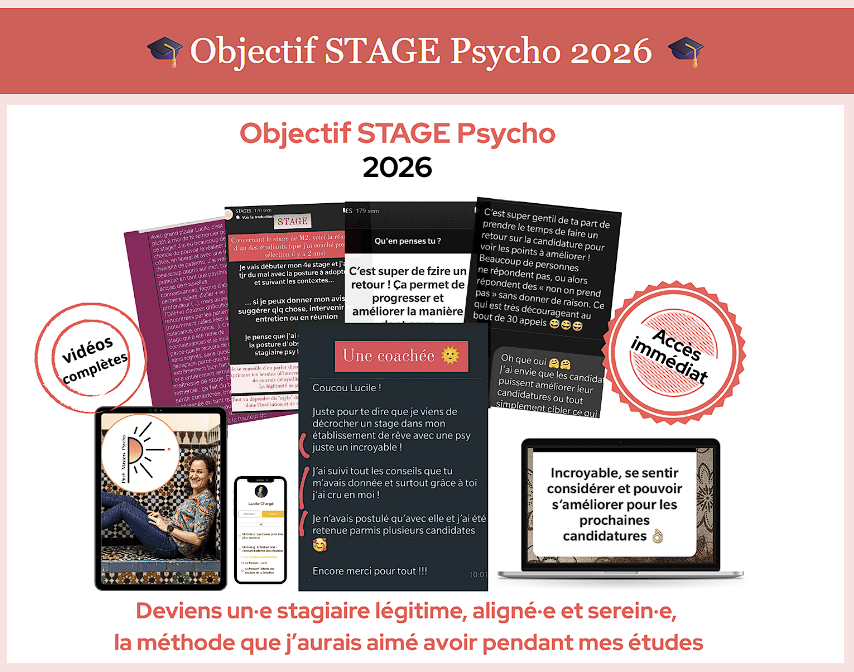 Objectif Stage Psycho
